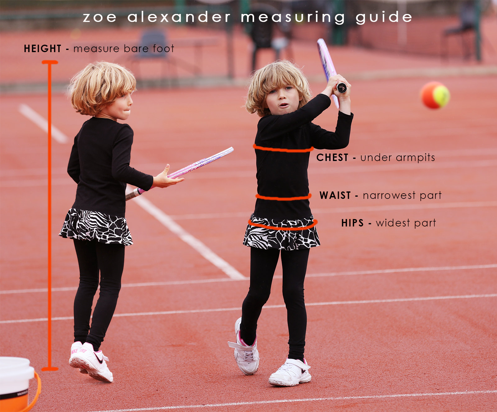 Girls Black Long Tennis Leggings Ball Pocket Fleece Lined - Zoe