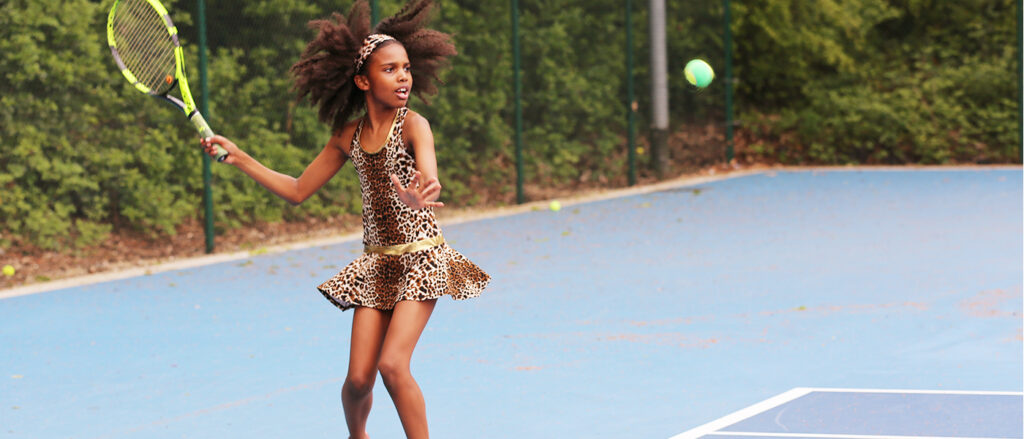 leopard animal print tennis dress