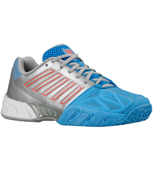 blue silver coral tennis shoes for juniors from K-Swiss available from Zoe Alexander UK