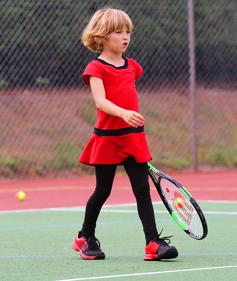 tennis clothes girls red dress by Zoe Alexander