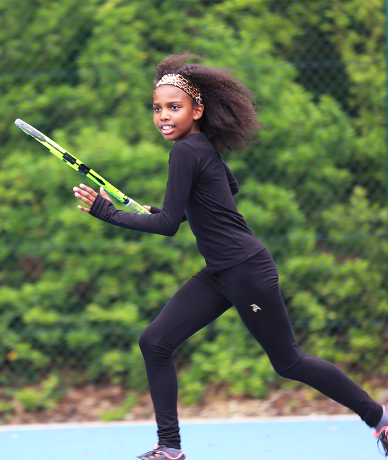 Girls Tennis Training Top Cotton Long Sleeve Zoe Alexander SRL