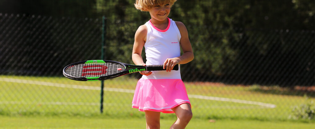 little girls tennis dress neon mesh by zoe alexander kristyna