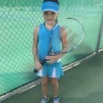 blue tennis skirt and top for girls simona zoe alexander