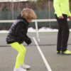 zoe alexander leggings neon  puffa jacket tennis girls