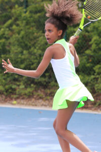 Jennifer Tennis Dress White Neon