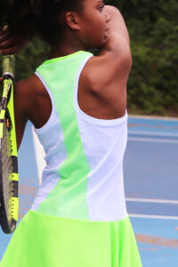 White Tennis Neon Jennifer Dress