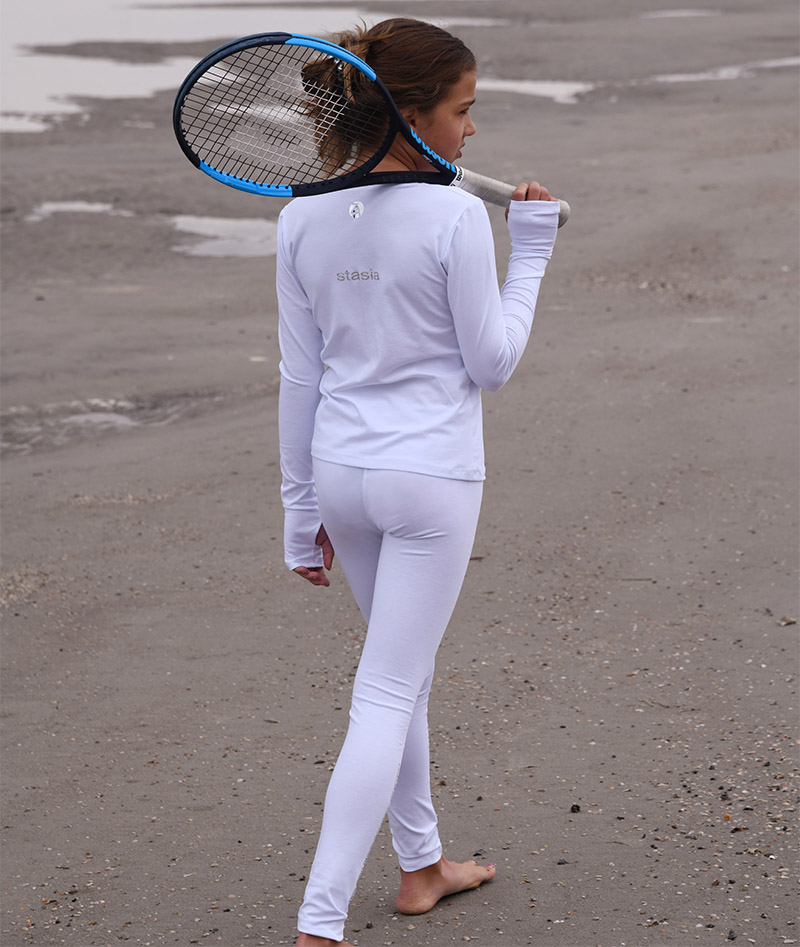 girls tennis training leggings ball pocket zoe alexander