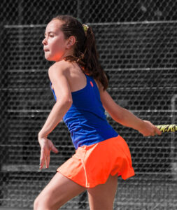 girls tennis dress blue orange zoe alexander daria