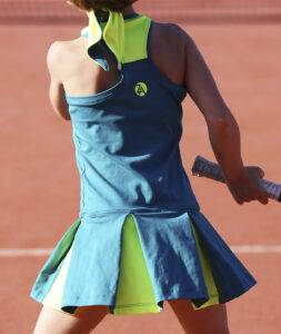 neon and petrol tennis dress for girls zoe alexander uk