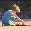Petra Teal Racerback Tennis Dress for Girls