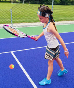 girl tennis dress aztec blue Zoe Alexander UK za