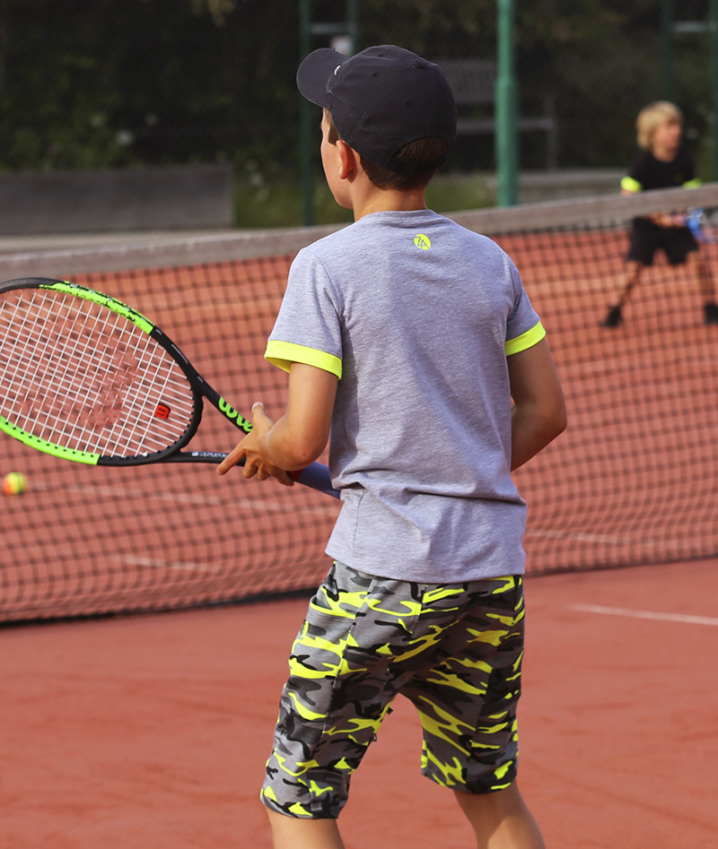 Boys Tennis Outfit Neon Camo Tennis Kit for Juniors Zoe Alexander UK