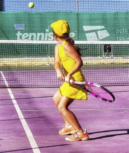 girls tennis dresses yellow US OPEN Zoe Alexander UK