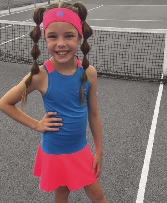 girls tennis dresses gigina blue neon Zoe Alexander uk za