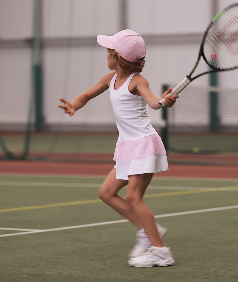 girls white tennis dress