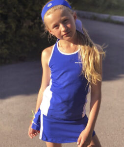 angelique girls tennis top and skirt blue zoe alexander