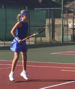 racerback blue zoe alexander girls tennis dresses