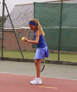 blue tennis dress girls racerback zoe alexander uk