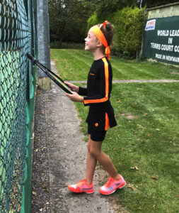 girls tennis tops black training neon za Zoe Alexander uk