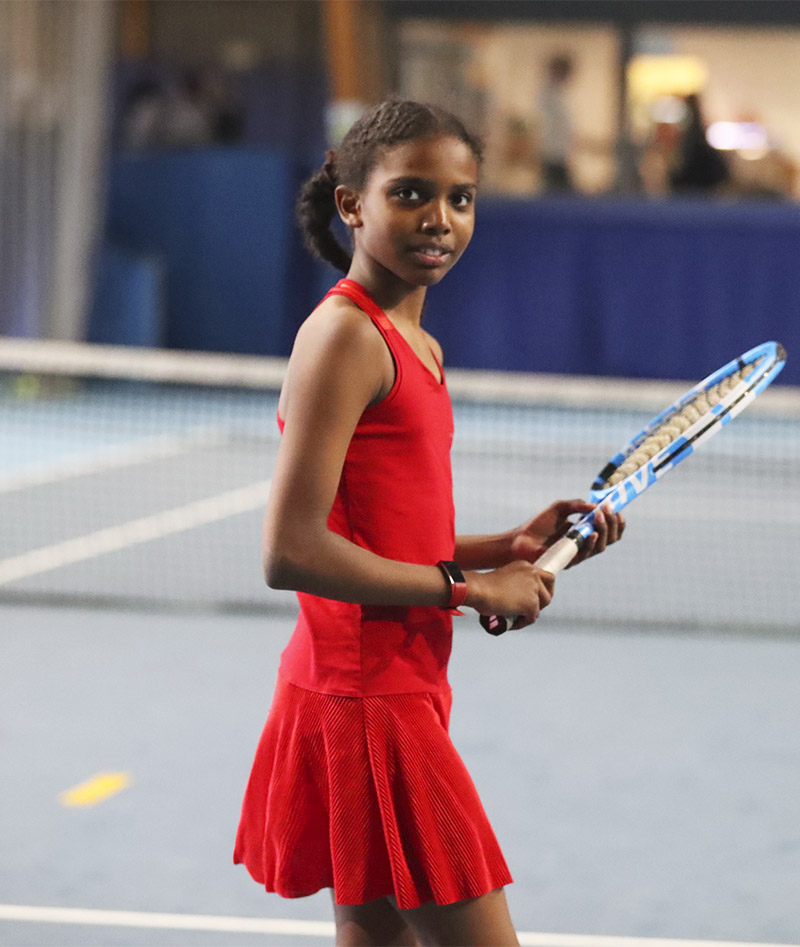 Girls Red Tennis Dress Strawberry Stunning Racer Back Zoe Alexander