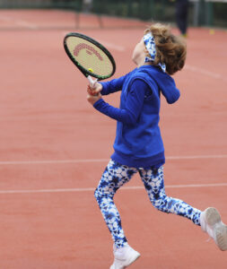 blue print tennis leggings Zoe Alexander hex