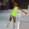 green tennis tank top snakeskin tennis shorts Zoe Alexander
