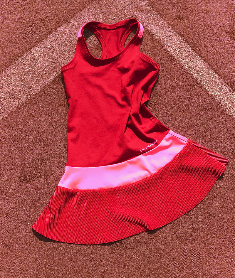 girls red tennis dress belinda zoe alexander uk