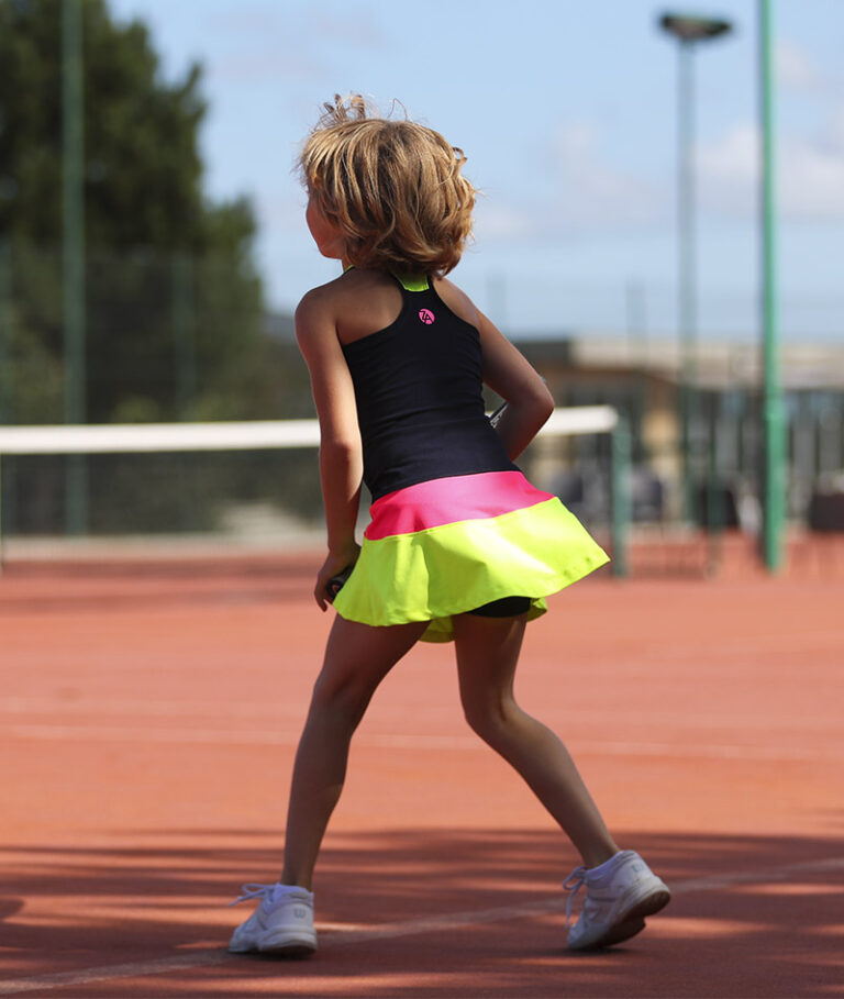 Girls Tennis Dress Isabella Junior Racerback Tennis Zoe Alexander UK
