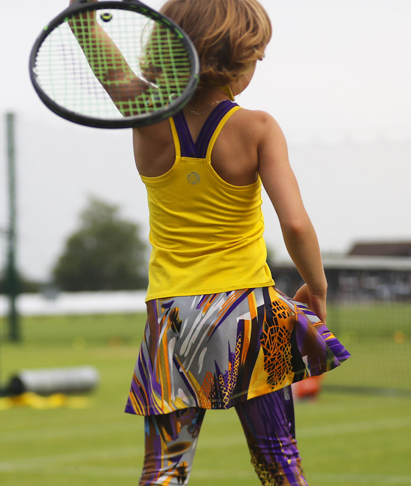 girls tennis dress yellow viviana zoe alexander uk