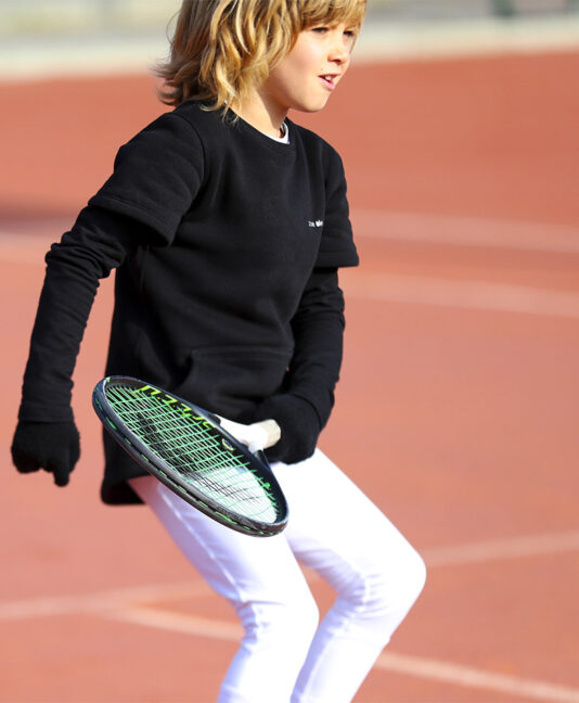 girls tennis polar fleece Zoe Alexander long sleeve training tops