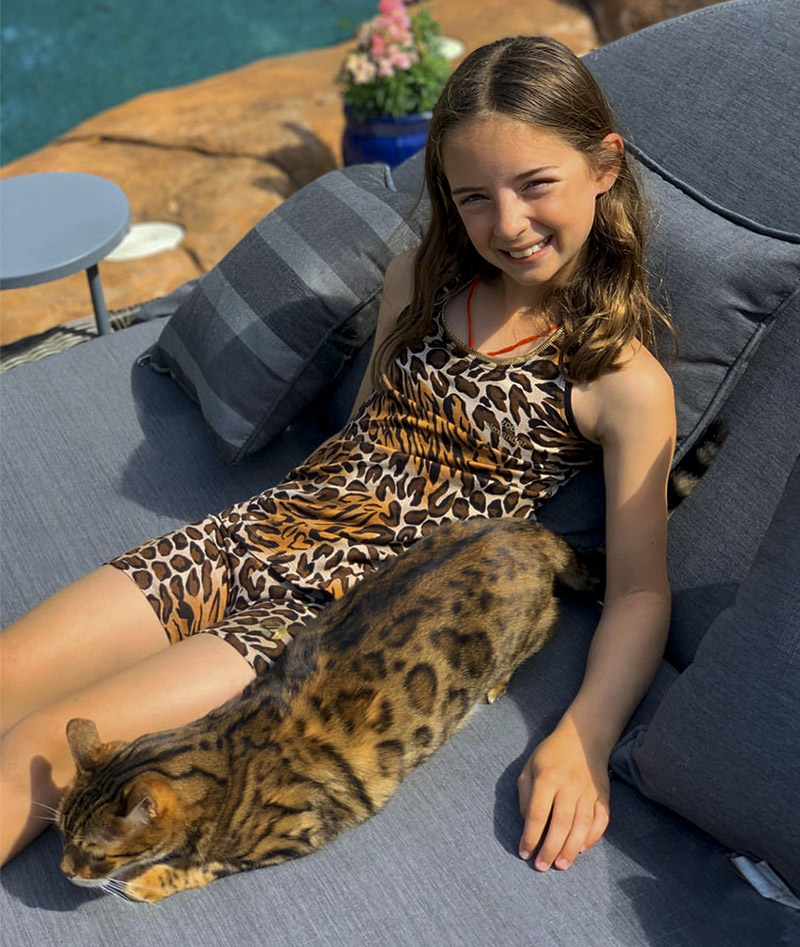 animal print jaguar girls tennis tank top vest by zoe alexander