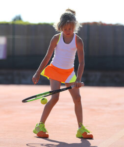 tropicana girls tennis dress white neon orange yellow zoe alexander uk