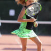 neon green girls tennis outfit zoe alexander