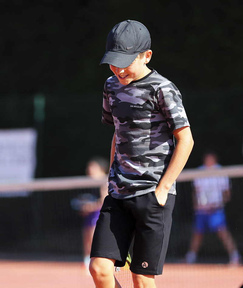 fabio camouflage boys tennis outfit zoe alexander uk
