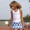 hex girls tennis outfit white tank top and hex a line tennis skirt zoe alexander uk