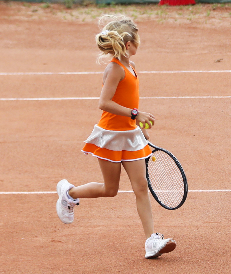 orange zest girls tennis dress zoe alexander uk