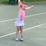 emma in wimbledon girls tennis outfit by zoe alexander