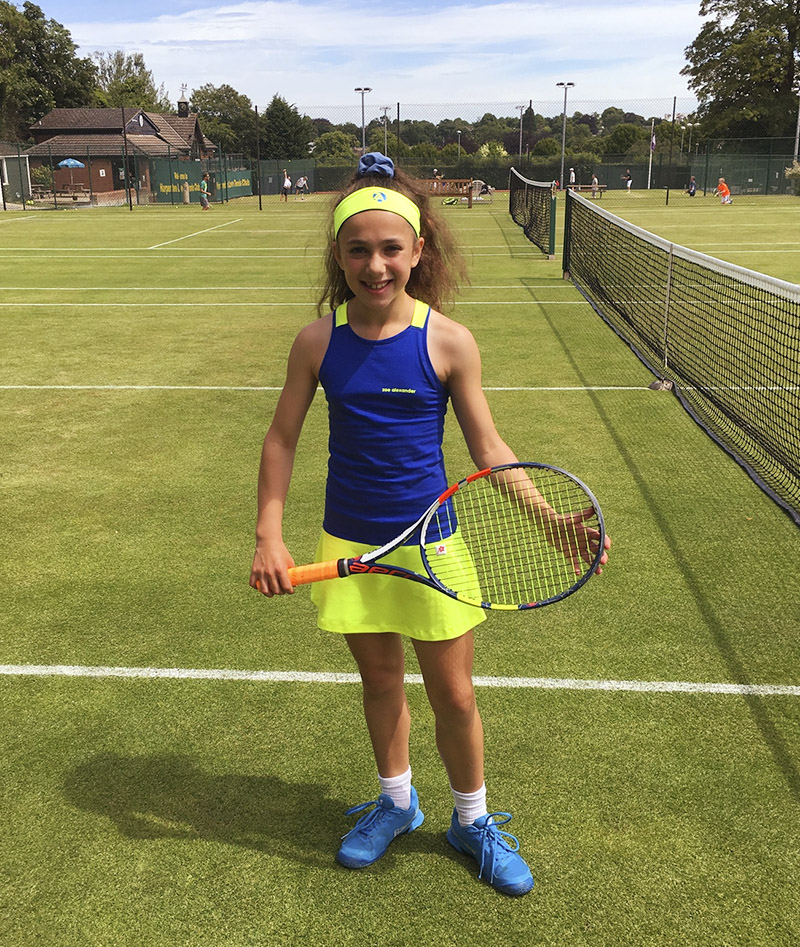 Neon Tennis Dress Daria Racer Back - Zoe Alexander