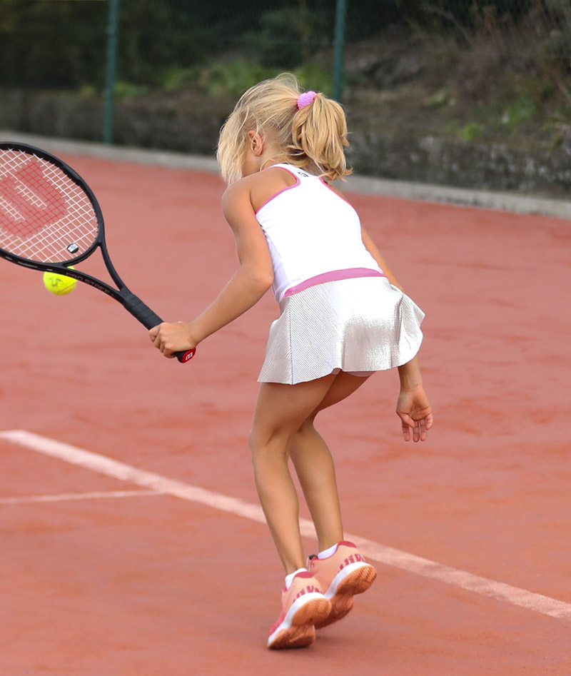 bella white girls tennis dress