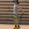 boys tennis outfit neon camo shorts zoe alexander