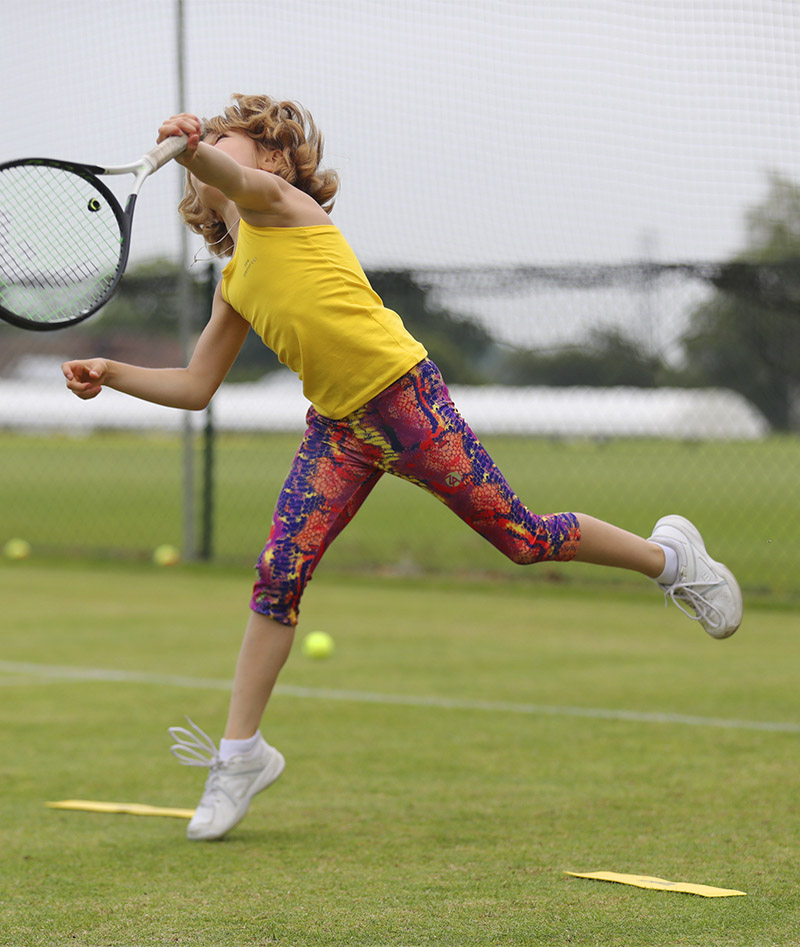 girls tennis cropped leggings with ball pocket - Zoe Alexander