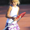 white violet camo girls tennis dress