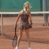 jaguar animal print girls tennis dress