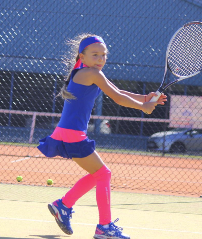 sophia blue pink girls tennis dress