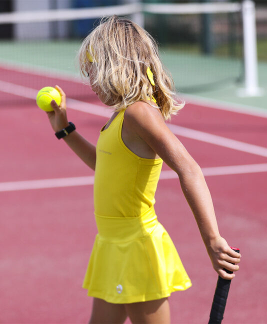 best yellow honey tennis outfit for girls zoe alexander