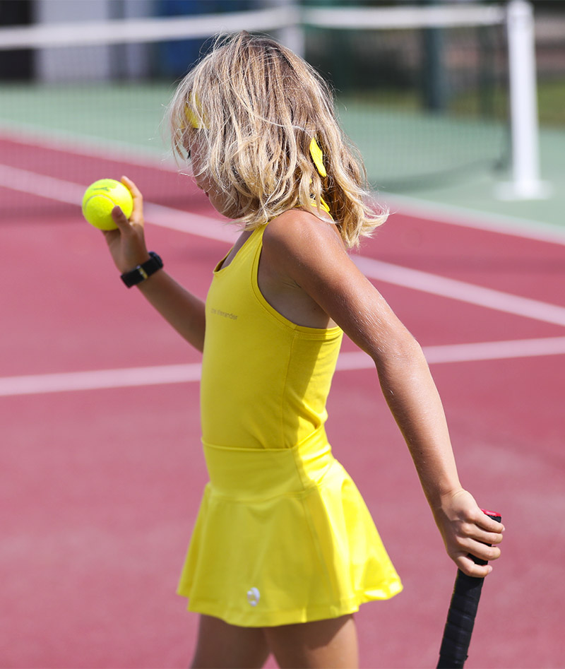best yellow honey tennis outfit for girls zoe alexander
