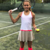 bella white girls tennis dress