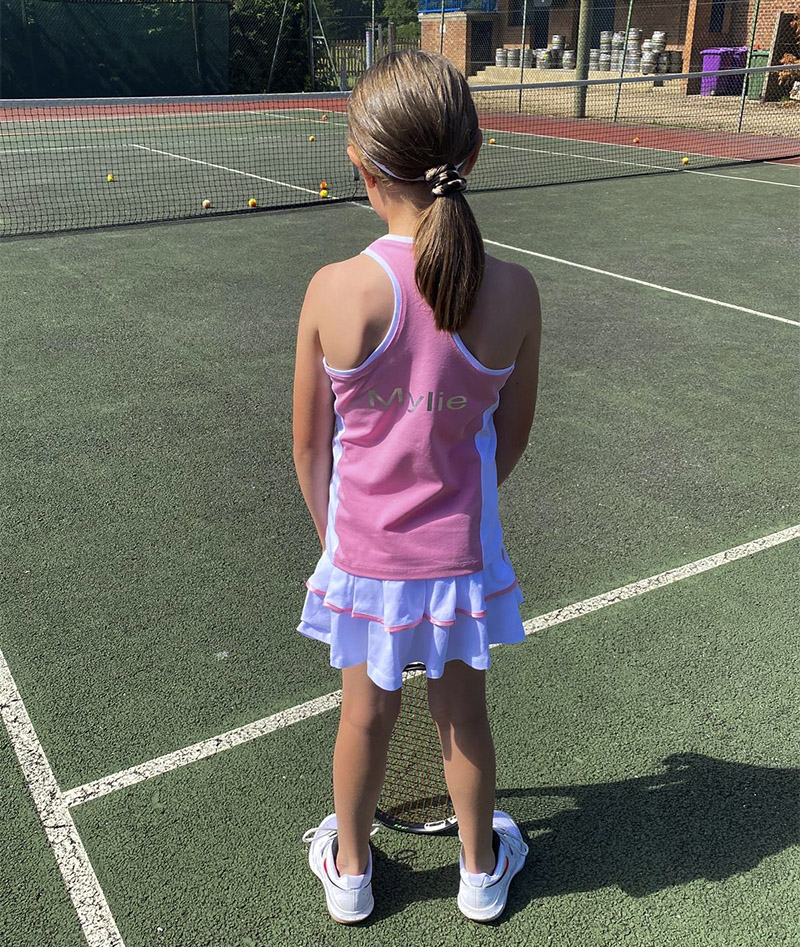 wimbledon pink tennis outfit