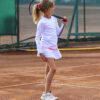 girls white long sleeve tennis top zoe alexander
