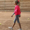 grey capri tennis leggings with ball pocket celine by zoe alexander